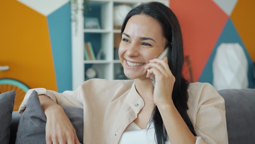 Person talking on phone